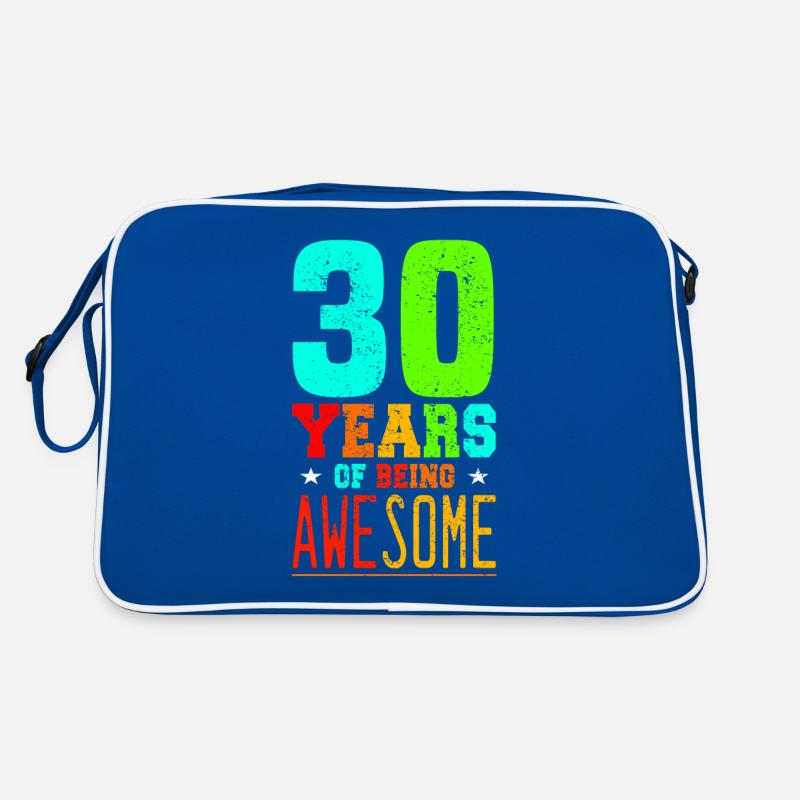 30. Geburtstag Feier Geschenkidee Retro Tasche