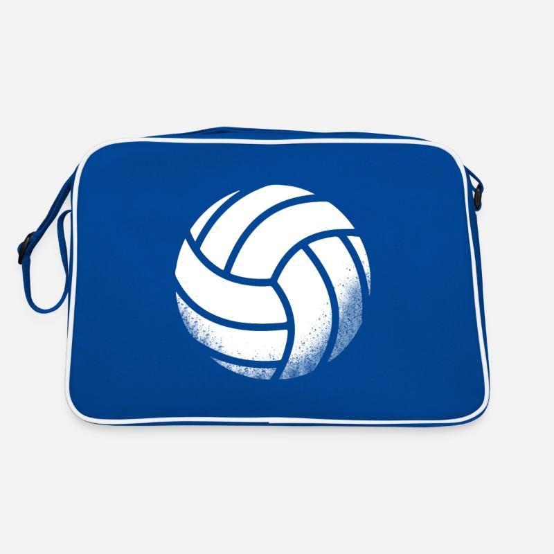 Volleyball oder Beachball als Motiv für dein eigen Retro Tasche