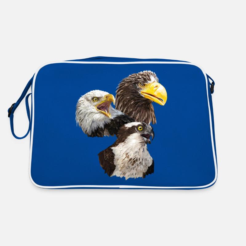 Oiseaux de proie - Sac Retro - bleu/blanc