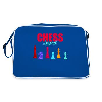 Chess Checkmate Tshirt Checkmate Joueur d'échecs - Sac Retro - bleu/blanc - Dos