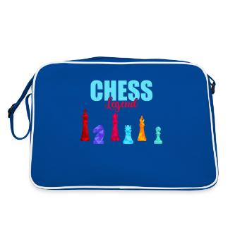 Chess Checkmate Tshirt Checkmate Joueur d'échecs - Sac Retro - bleu/blanc - Dos