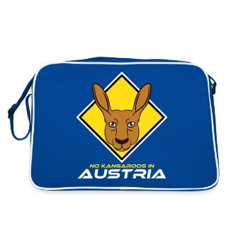 No Kangaroos In Austria -Animal Kangaroo - Sac Retro - bleu/blanc - Dos