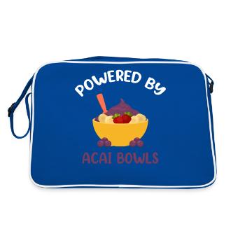 Imprimé Smoothie brésilien Powered by Acai Bowls - Sac Retro - bleu/blanc - Dos