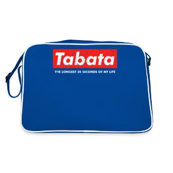 Funny Longest 20 Seconds HIIT Tabata Workout - Retro Bag - blue/white - Back