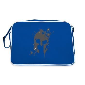 Gladiator helmet - Retro Bag - blue/white - Back