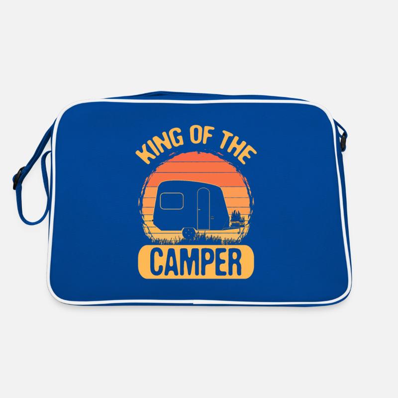 Camping Gift King of the Camper Gift Retro Bag