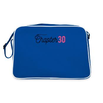 30 Geburtstag Ü30 Dreißiger | 30s Birthday 30er - Retro Tasche - Blau/Weiß - Hinten