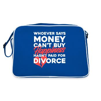 Mens Funny Recently Divorce graphique - Sac Retro - bleu/blanc - Dos