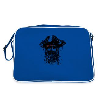 Pirate avec un chapeau - Sac Retro - bleu/blanc - Dos