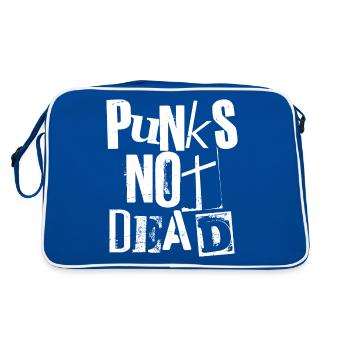 Punks Not Dead - Vintage Grunge - Punk Is Not Dead - Retro Bag - blue/white - Back