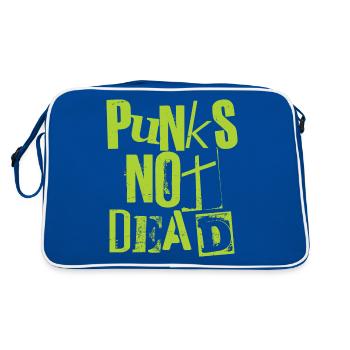 Punks Not Dead - Vintage Grunge - Punk Is Not Dead - Retro Bag - blue/white - Back