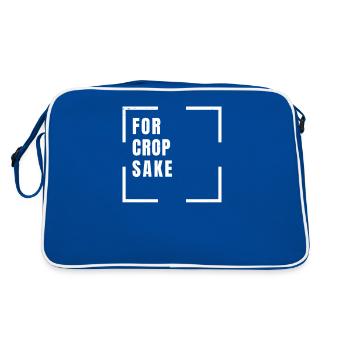 For Crop Sake - Funny Graphic Web Design - - Retro Bag - blue/white - Back