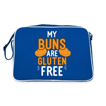 Gluten Glutenfrei Diät glutenfrei zöliakie - Retro Tasche - Blau/Weiß - Hinten