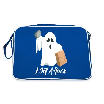 I Got A Rock Ghost - Sac Retro - bleu/blanc - Dos