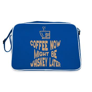 Whiskey Saying Whiskey Drinker Whiskey Lover - Retro Bag - blue/white - Back