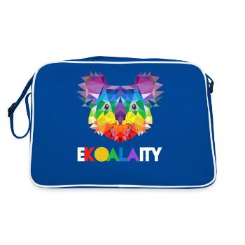 Koala Rainbow Flag Gay Pride - Sac Retro - bleu/blanc - Dos