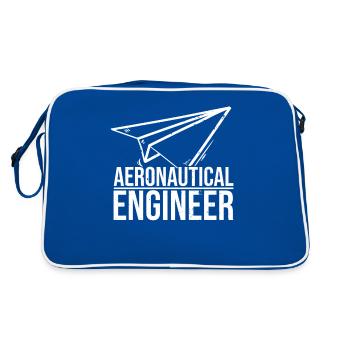 Aeronautical Engineer Paper Airplane - Sac Retro - bleu/blanc - Dos