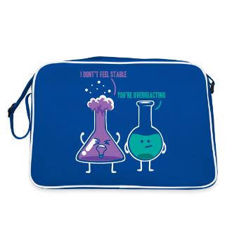 Chimie chimiste Professeur de chimie Sentence Science - Sac Retro - bleu/blanc - Dos