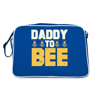 Mens Daddy To Bee New Dad Gifts Best Dad - Retro Tasche - Blau/Weiß - Hinten