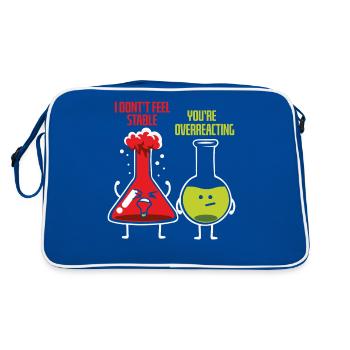 Chimie chimiste Professeur de chimie Sentence Science - Sac Retro - bleu/blanc - Dos