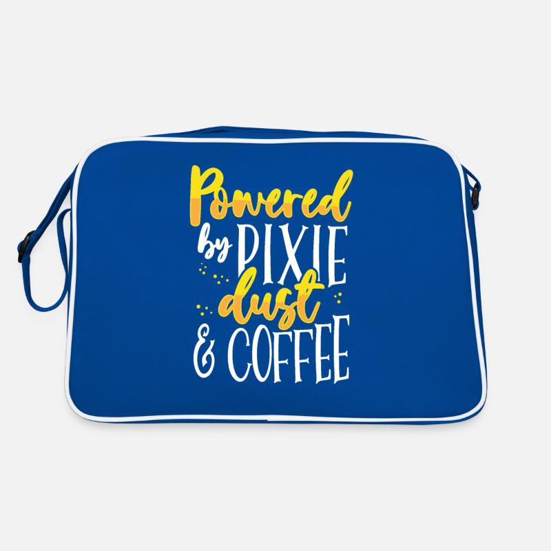 Coffee Lover Gift Powered by Pixie Dust and Coffee Retro Bag