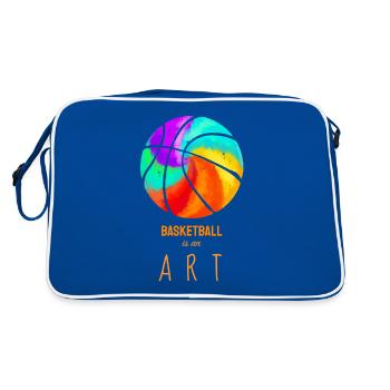 Basketball - This is an Art - Court Varsity Art - Retro Bag - blue/white - Back