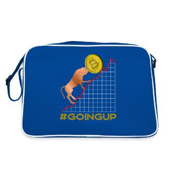 Bitcoin - Bull Going Up - NYSE - Retro Bag - blue/white - Back