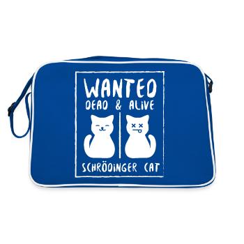 Schrödinger chat geek geek physicien science - Sac Retro - bleu/blanc - Dos