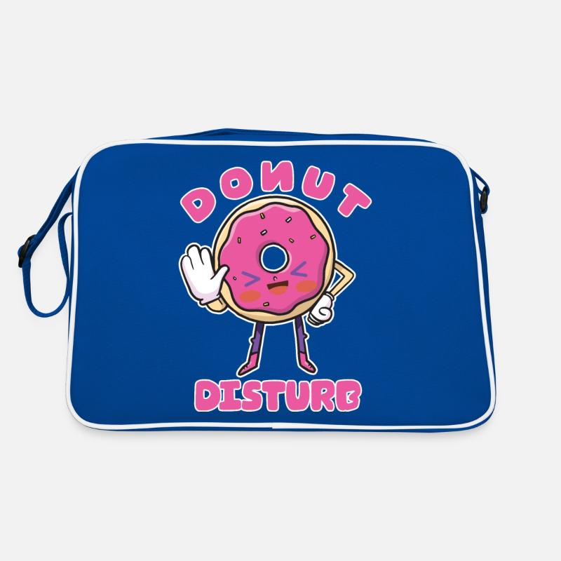 Funny Donut Disturb - Candy And Sweets Lover - Sac Retro