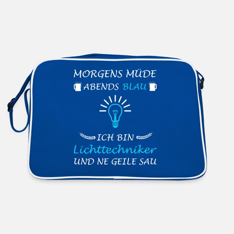 Lichttechniker Lichttechnik Spruch Lichtdesigner Retro Tasche