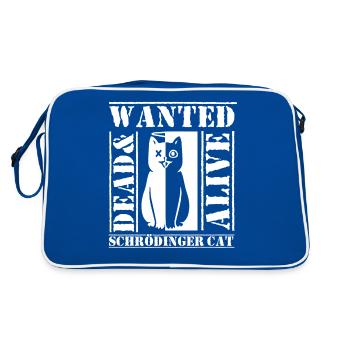 Schrödinger chat geek geek physicien science - Sac Retro - bleu/blanc - Dos