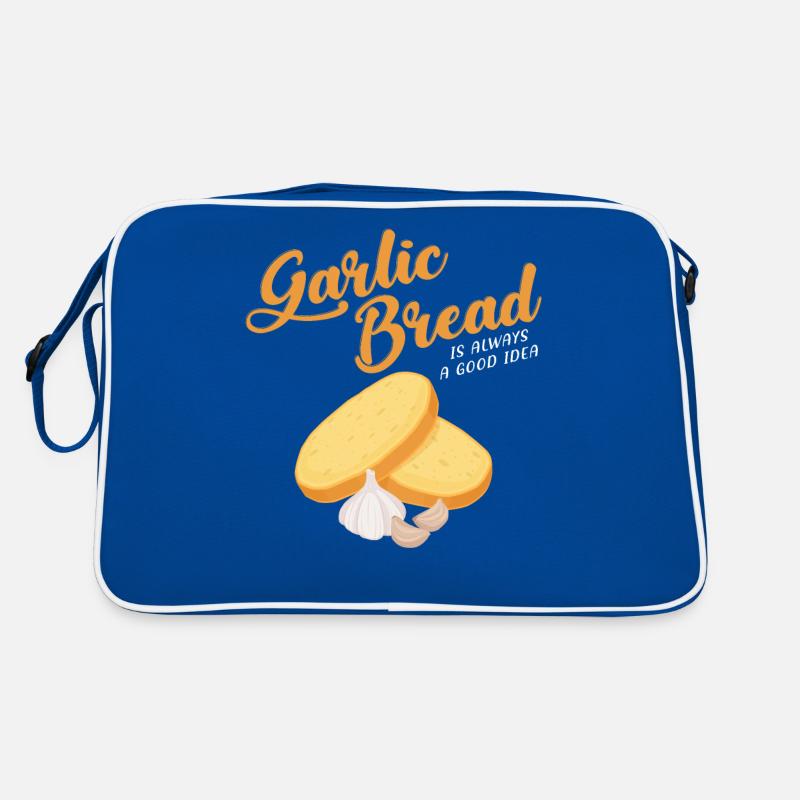 Garlic Bread Is Always A Good Idea design Retro Bag