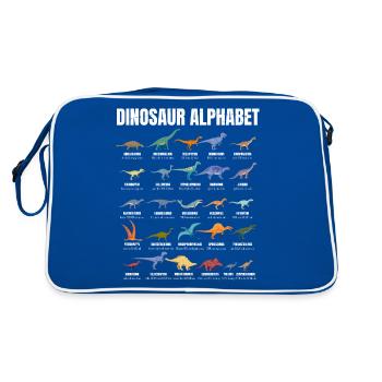Dinosaur Alphabet - Types Of Dinosaurs - Dino - Sac Retro - bleu/blanc - Dos