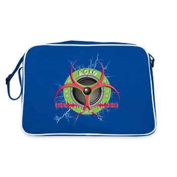 Acid Musique Techno - Sac Retro - bleu/blanc - Dos