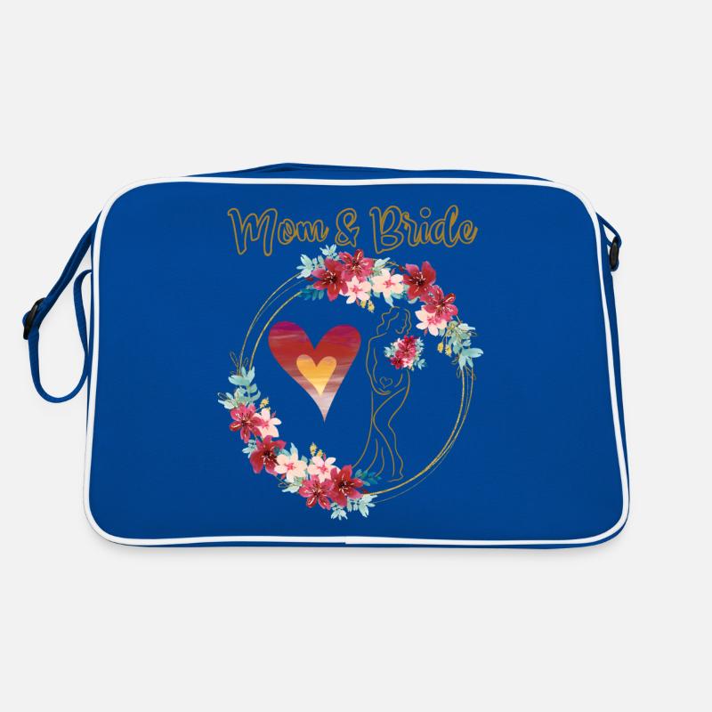 Braut, Geschenk, Hochzeit, Mutter, Schwanger Retro Tasche