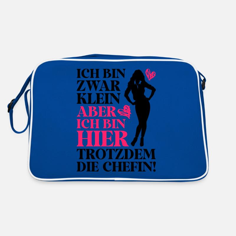 Beste Chefin Sprüche Spruch Klein Aber Bin Die Che Retro Tasche