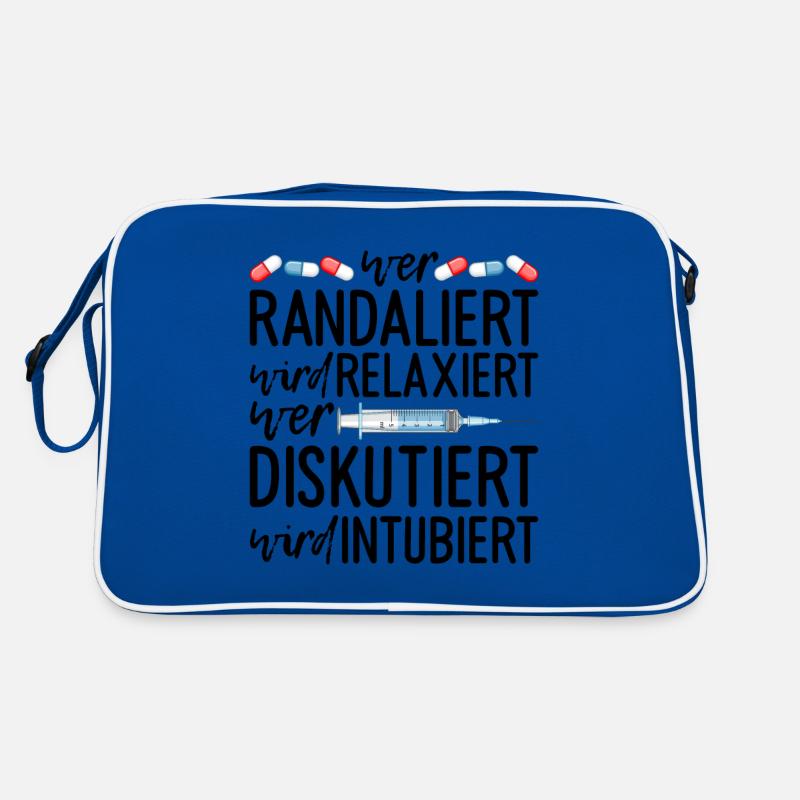 Krankenschwester Arzthelferin Sprüche Pflegekraft Retro Tasche