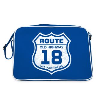 USA Highway Route 18 18 Anniversaire - Sac Retro - bleu/blanc - Dos