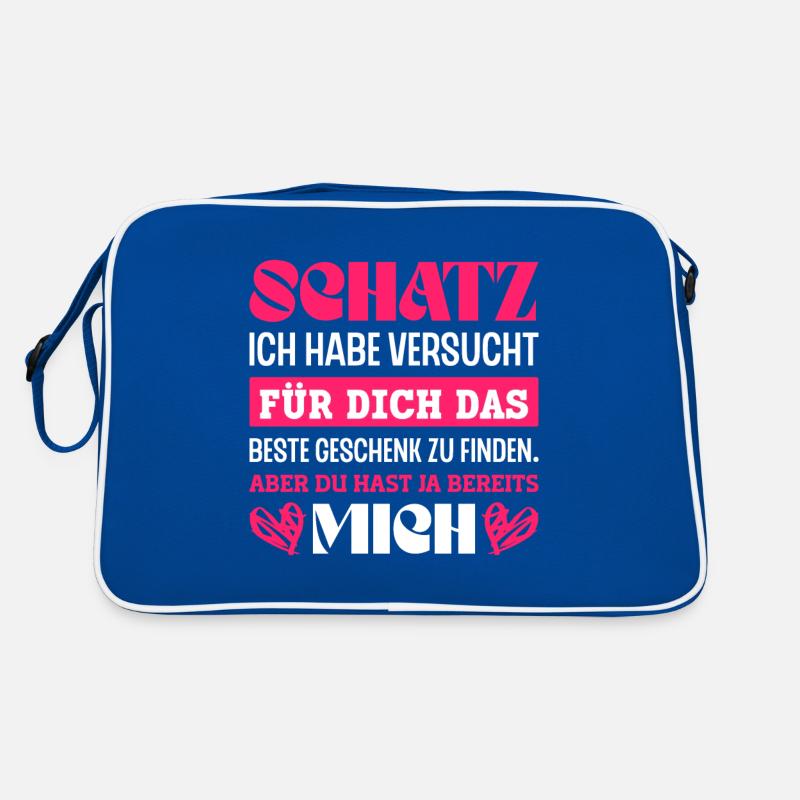 Schatz Partner Beziehung Damen Herren Retro Tasche