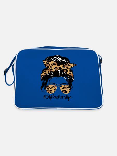 Orthophoniste de la vie - Sac Retro - bleu/blanc - Dos