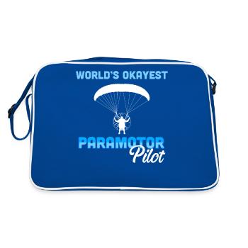 Paramotor Pilot Parapente Produit de paramoteur - Sac Retro - bleu/blanc - Dos