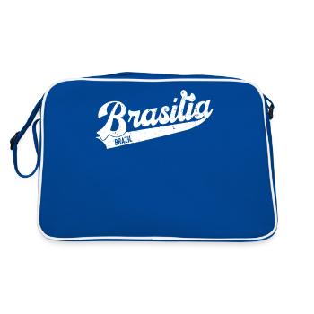 Brasilia Brazil Design - Sac Retro - bleu/blanc - Dos