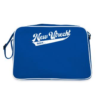 New Utrecht Brooklyn New York City - Sac Retro - bleu/blanc - Dos
