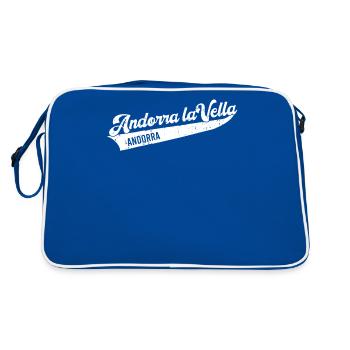 Andorra la Vella, Andorra - Retro Bag - blue/white - Back