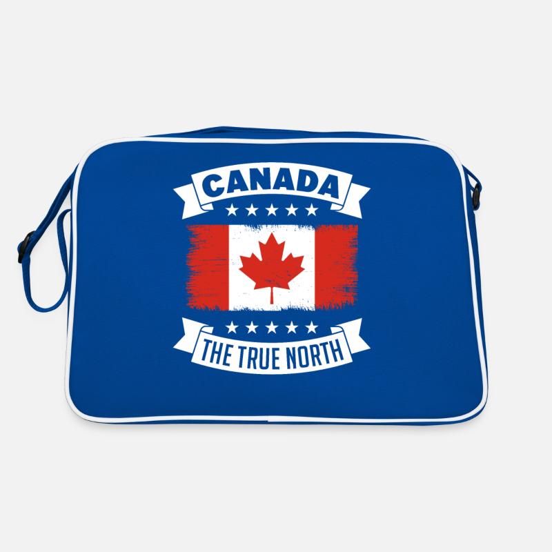Canada Maple Leaf The True North Vintage Retro Retro Bag