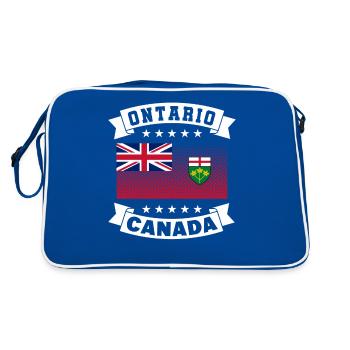 Drapeau de l’Ontario - Sac Retro - bleu/blanc - Dos