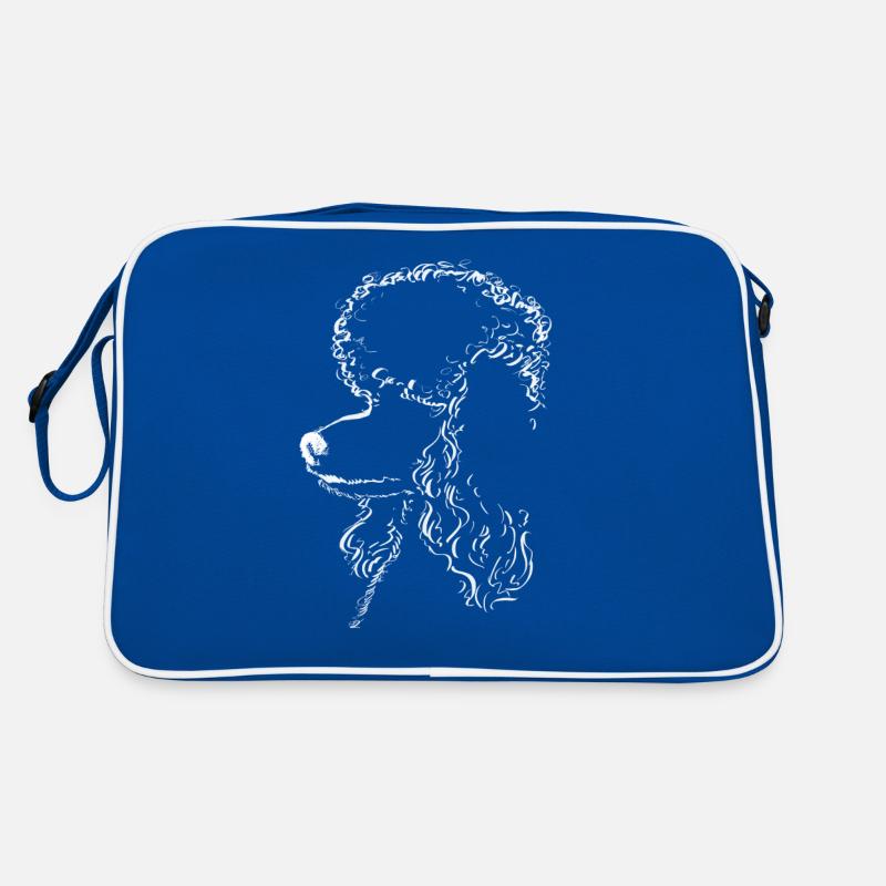 Thumbnail Poodle Profile Illustration for Small Retro Bag