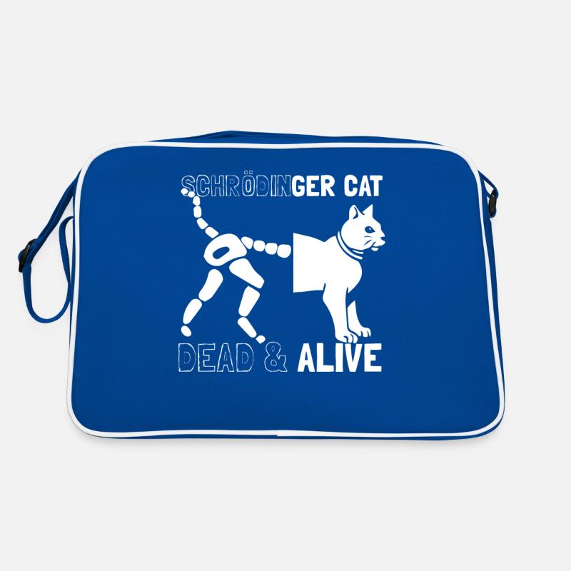 Schrödingers Katze tot oder lebendig Retro Tasche
