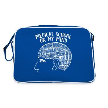Medical School on My Mind for Med School Students - Sac Retro - bleu/blanc - Dos