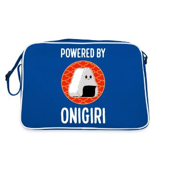 Propulsé par Onigiri Rice Kawaii Japanese Food - Sac Retro - bleu/blanc - Dos